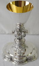 Solid Sterling silver Gothic Chalice